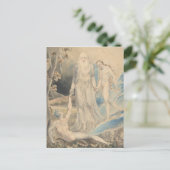 Engel van de goddelijke Aanwezigheid die Eva aan A Briefkaart (Staand voorkant)