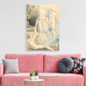 Engel van de goddelijke Aanwezigheid die Eva aan A Canvas Afdruk (Insitu (Woonkamer))
