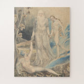 Engel van de goddelijke Aanwezigheid die Eva aan A Legpuzzel (Verticaal)