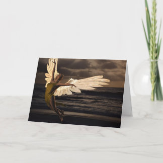 Engel van de Gouden Zonsondergang (spatie) Kaart