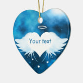 Engel van de Heart Ceramic Heart Ornament (Links)