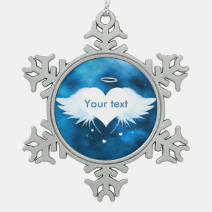 Engel van de Heart Pewter Snowflake Ornament