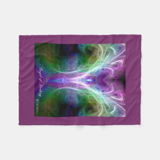 Engel van de hellingsvlies fleece deken (Voorkant (Horizontaal))