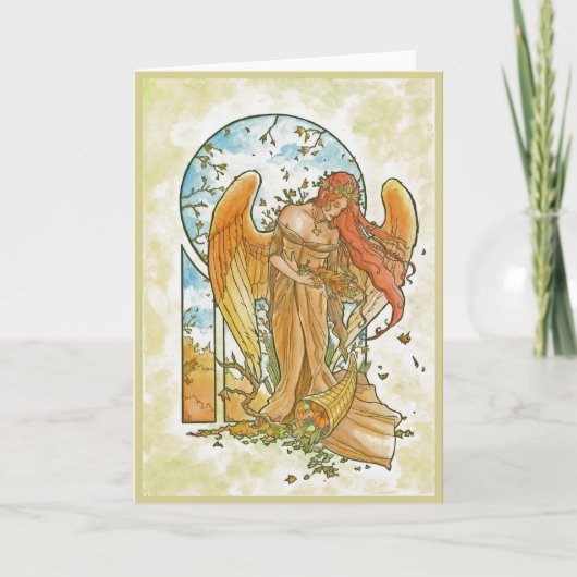 Engel van de Herfst Kaart (Voorkant)