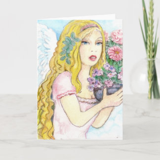 Engel van de lente kaart
