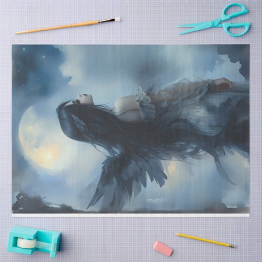 Engel van de maan tissuepapier (Craft)