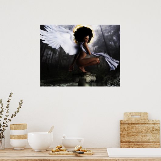 Engel van de Misten Poster (Keuken)