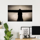 Engel van de Noordsilouette Poster (Thuiskantoor)
