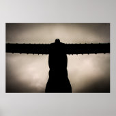 Engel van de Noordsilouette Poster (Voorkant)