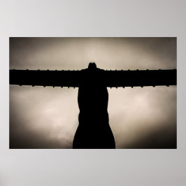 Engel van de Noordsilouette Poster