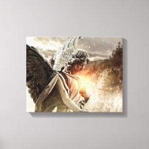 Engel van de pech canvas afdruk