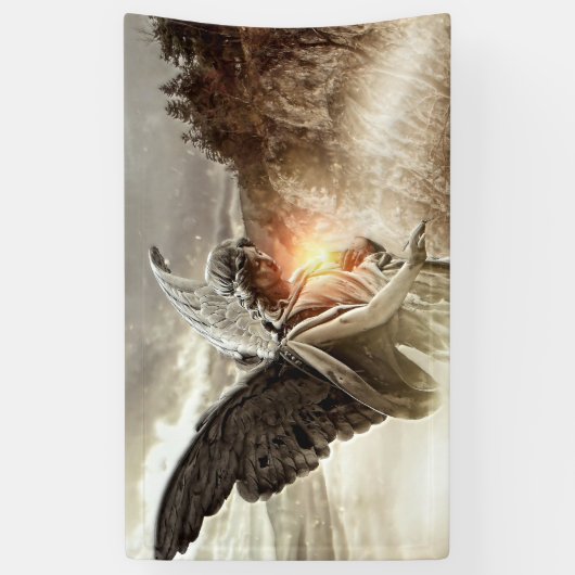 Engel van de pech spandoek (Verticaal)