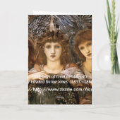 Engel van de schepping door William Burne-Jones Feestdagen Kaart (Achterkant)