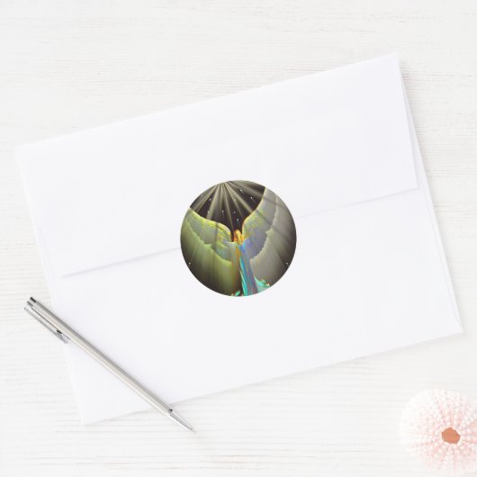 Engel van de sticker (Envelop)
