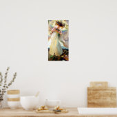 Engel van de vogels poster (Keuken)