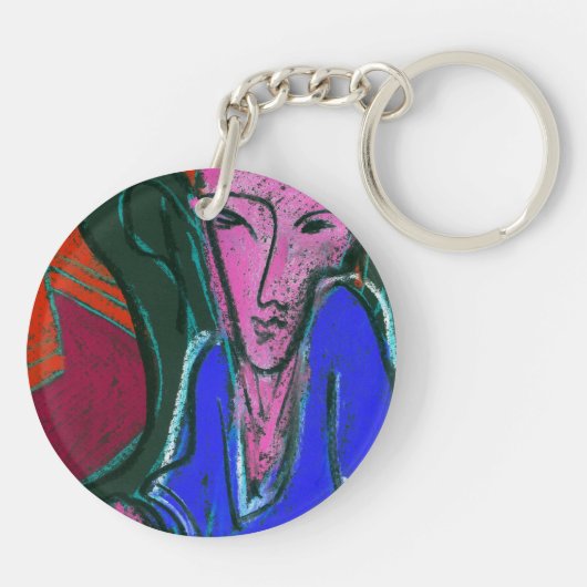 Engel van de Welvaart Sleutelhanger (Achterkant)