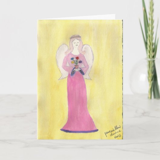 Engel van dienst... door Peacewillow Feestdagen Kaart (Voorkant)