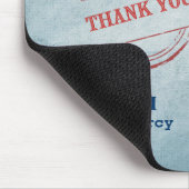 Engel van genade. Retro Nurse Aangepaste Naam Muismat (Hoek)