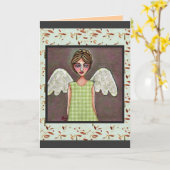 Engel van Genade - wenskaart (2) Kaart (Gele Bloem)