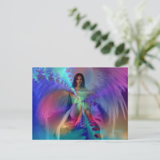 Engel van glorie briefkaart (Staand voorkant)