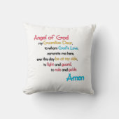 "Engel van God" Gebedskussen: Geweldig cadeau voor Kussen (Voorkant)