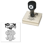 Engel van God Katholiek Religieus Gebed Rubberstempel (Gestempeld)