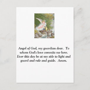 Engel van God, mijn voogd. Briefkaart