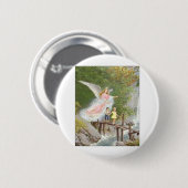 Engel van God, mijn voogd. Ronde Button 5,7 Cm (Voorkant /achterkant)