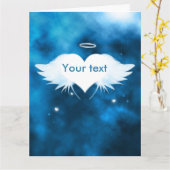 Engel van Hart 11" x 8.5" Sympathie Kaart (Gele Bloem)