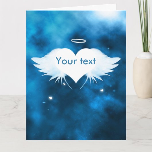 Engel van Hart 11" x 8.5" Sympathie Kaart (Voorkant)