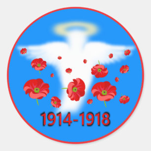 Engel van herinnering ronde sticker