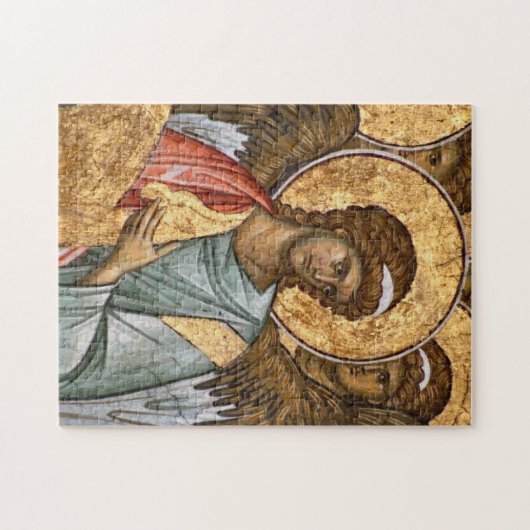 Engel van het Grote Deese Orthodoxe Icoon Legpuzzel (Horizontaal)