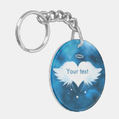 Engel van het hart - dubbelzijdige sleutelhanger (Voorkant Links)