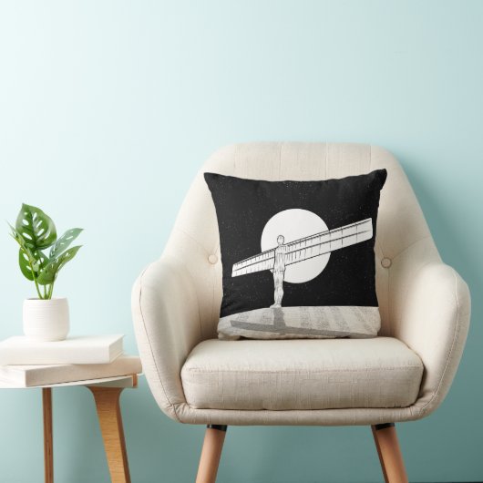 Engel van het Noordzwart en wit Kussen (Stoel)