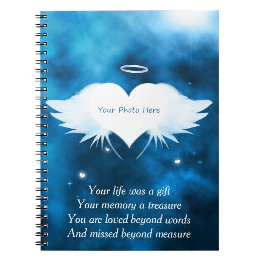 Engel van het Notitieboek HeartCustom Photo (Voorkant)