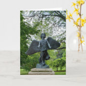 “Engel van hoop” condoleancekaart Kaart (Gele Bloem)