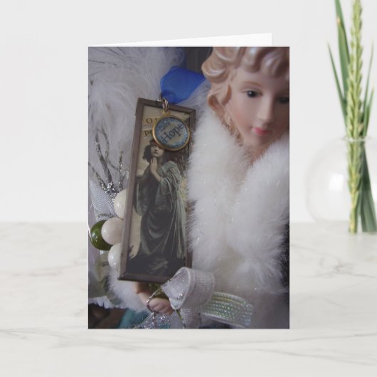 engel van hoop feestdagen kaart (Voorkant)