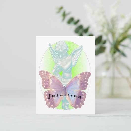 ENGEL VAN INTUÏTIE BRIEFKAART (Staand voorkant)