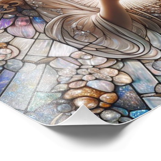 Engel van licht foto afdruk (Hoek)