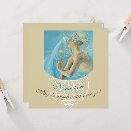 Engel van licht goddelijke liefde en bescherming f (Voorkant / Achterkant in situ)