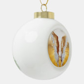 ENGEL VAN LICHT KERAMISCHE BAL ORNAMENT (Links)