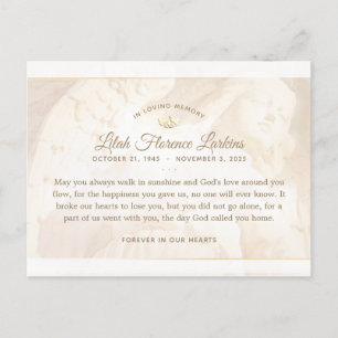 Engel van Licht Sympathie Bedankkaart Briefkaart