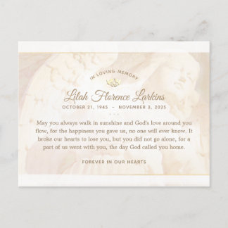 Engel van Licht Sympathie Bedankkaart Briefkaart