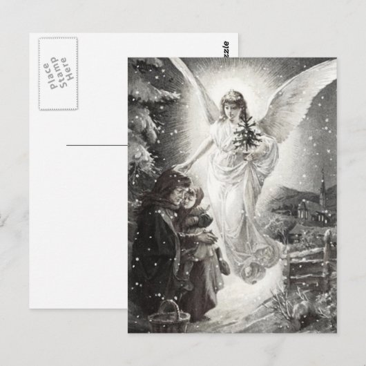 Engel van liefde briefkaart (Voorkant / Achterkant)