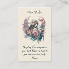Engel van Liefde Gebed Kaart Visitekaartje