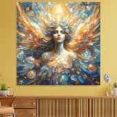 Engel van mijn stretched canvas Print (Insitu (Woonkamer))