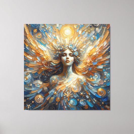 Engel van mijn stretched canvas Print (Voorkant)