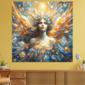 Engel van mijn stretched canvas Print (Insitu (Woonkamer))