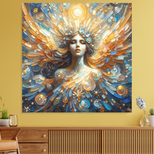 Engel van mijn stretched canvas Print (Insitu (Woonkamer))