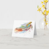 Engel van Natuur - Blank Note Kaart (Gele Bloem)